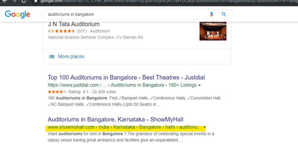 auditoriums in bangalore